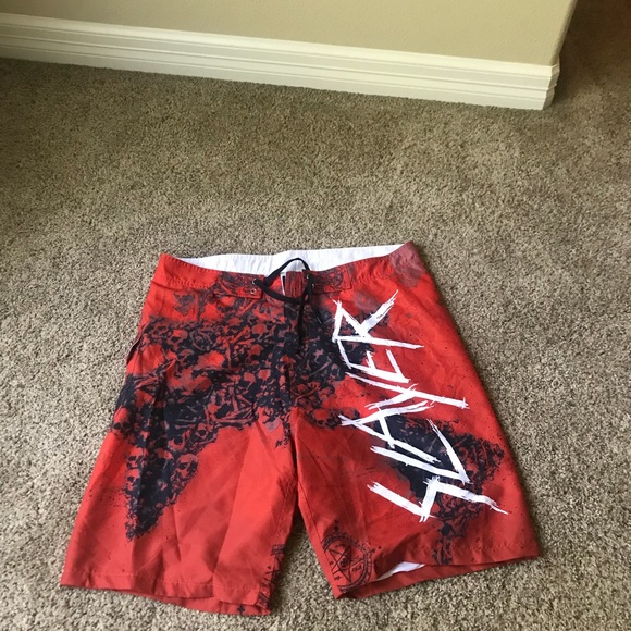 slayer swim trunks